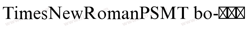 TimesNewRomanPSMT bo字体转换